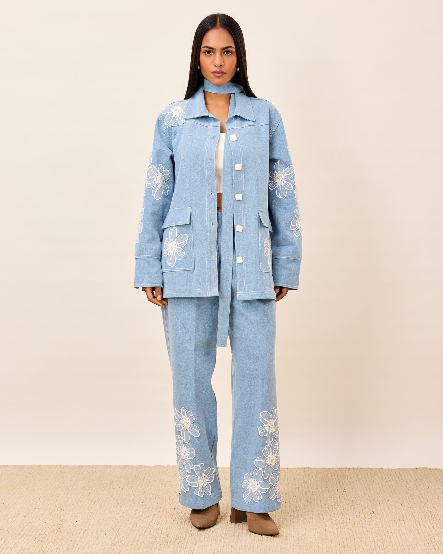 Sky Bloom Co-ord Set