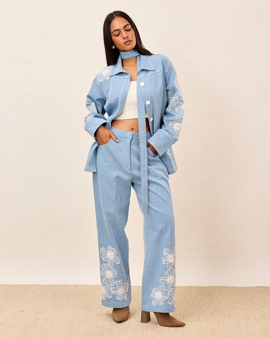 Sky Bloom Co-ord Set