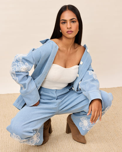 Sky Bloom Co-ord Set