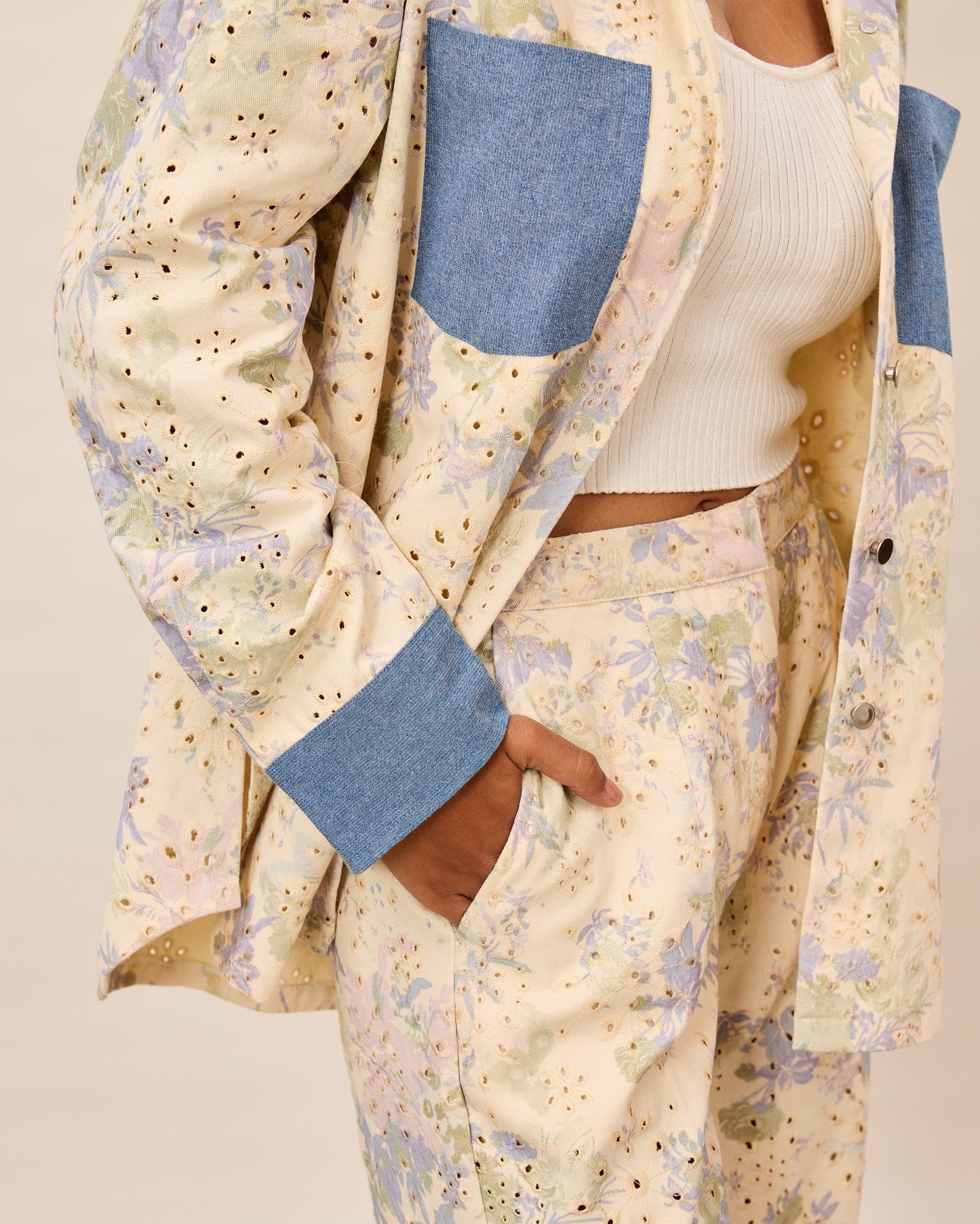 Pastel Garden Hoodie Set