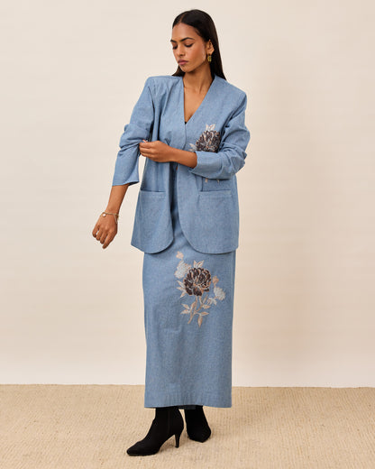 Denim Co-ord Skirt Set
