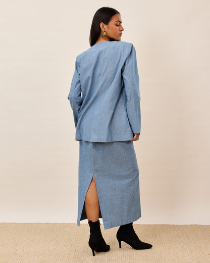 Denim Co-ord Skirt Set