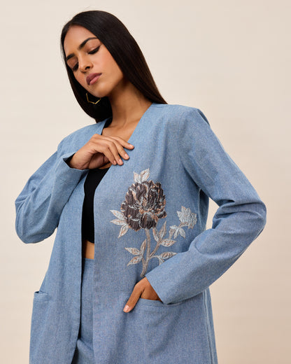 Denim Co-ord Skirt Set