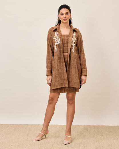 Mocha Tweed Trio Set