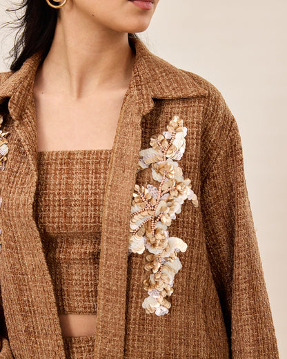 Mocha Tweed Trio Set