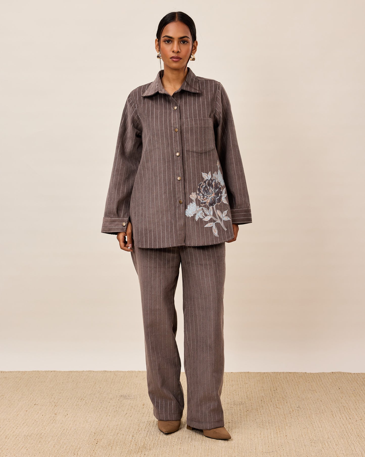 Ash Rose Pinstripe Co-ord Set