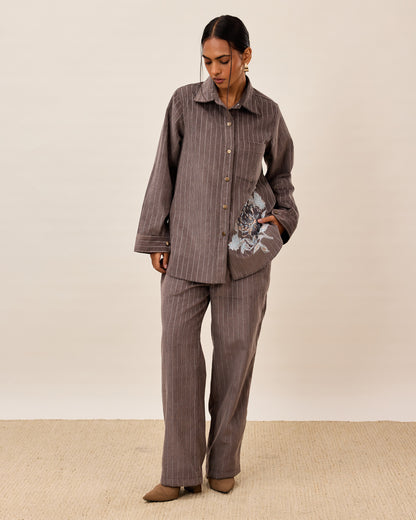 Ash Rose Pinstripe Co-ord Set