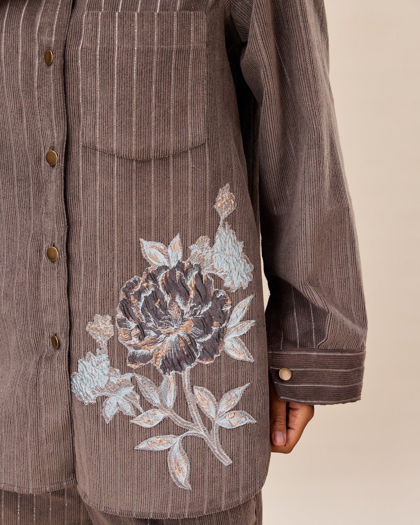 Ash Rose Pinstripe Co-ord Set