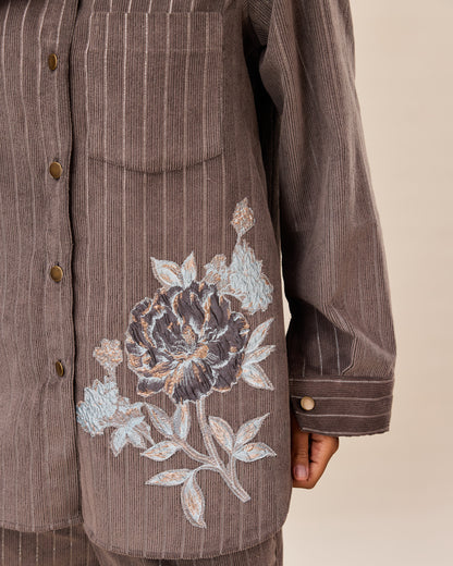 Ash Rose Pinstripe Co-ord Set