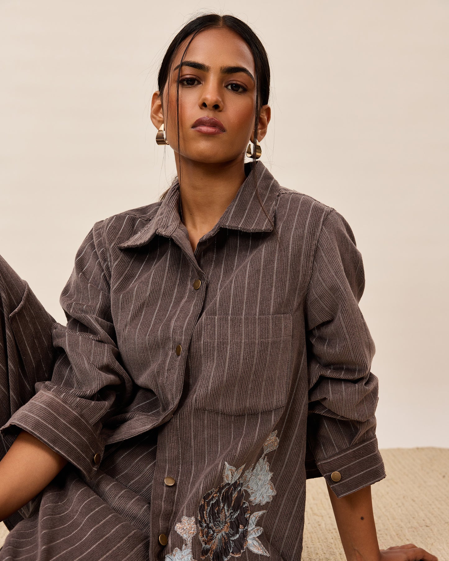 Ash Rose Pinstripe Co-ord Set