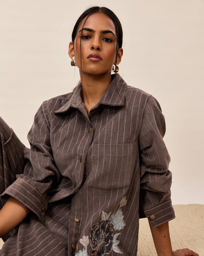 Ash Rose Pinstripe Co-ord Set