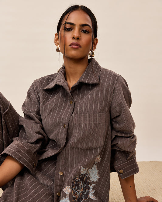 Ash Rose Pinstripe Shirt