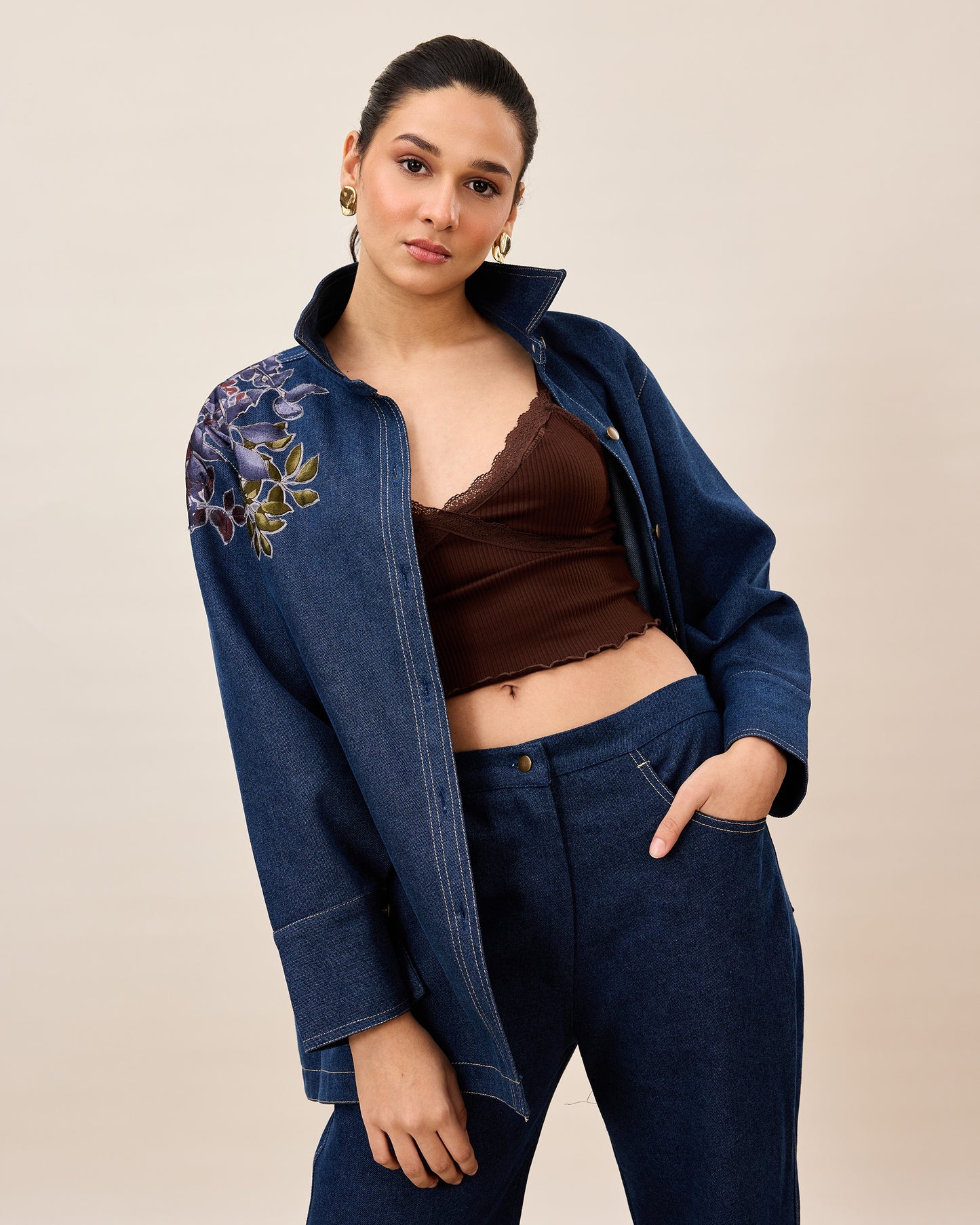Indigo Vine Denim Co-ord Set