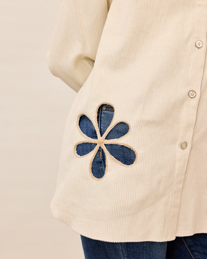 Bloom Cutout Corduroy Shirt