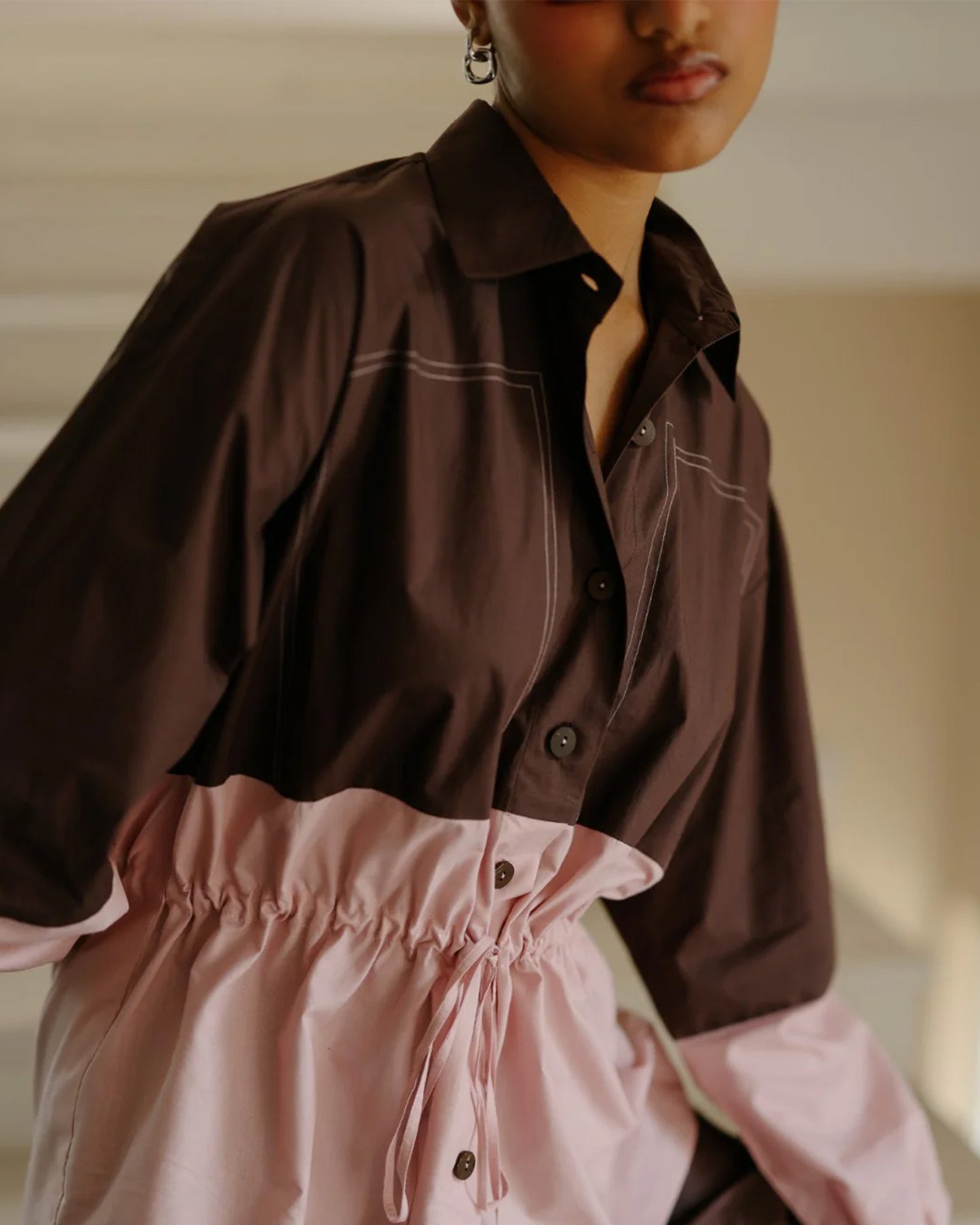 Vibe Colorblock Knot Co-ord Set