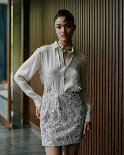 Glow Getter Shirt With Skirt Set