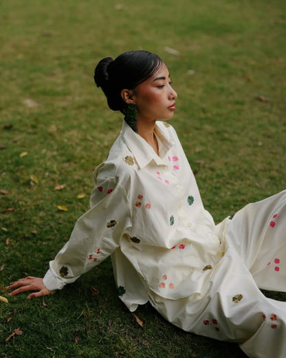 Pop-Dot Cotton Co-ord Set