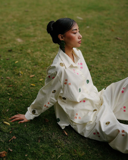 Pop-Dot Cotton Co-ord Set