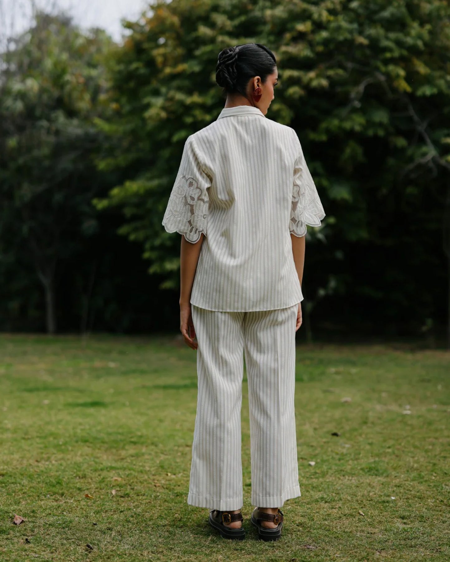 Cotton Bloom Applique Co-ord Set