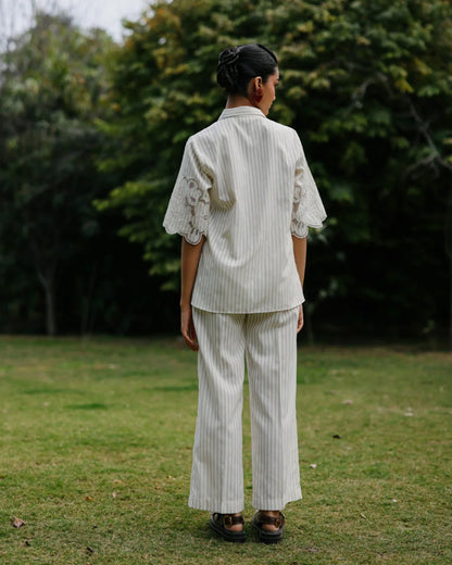 Cotton Bloom Applique Co-ord Set