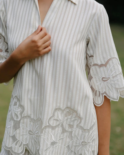 Cotton Bloom Applique Co-ord Set