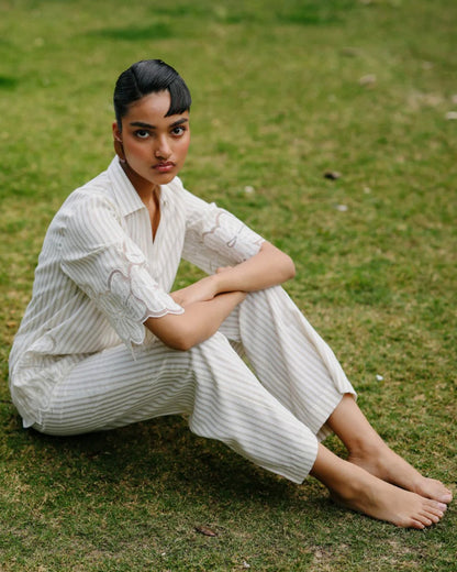 Cotton Bloom Applique Co-ord Set