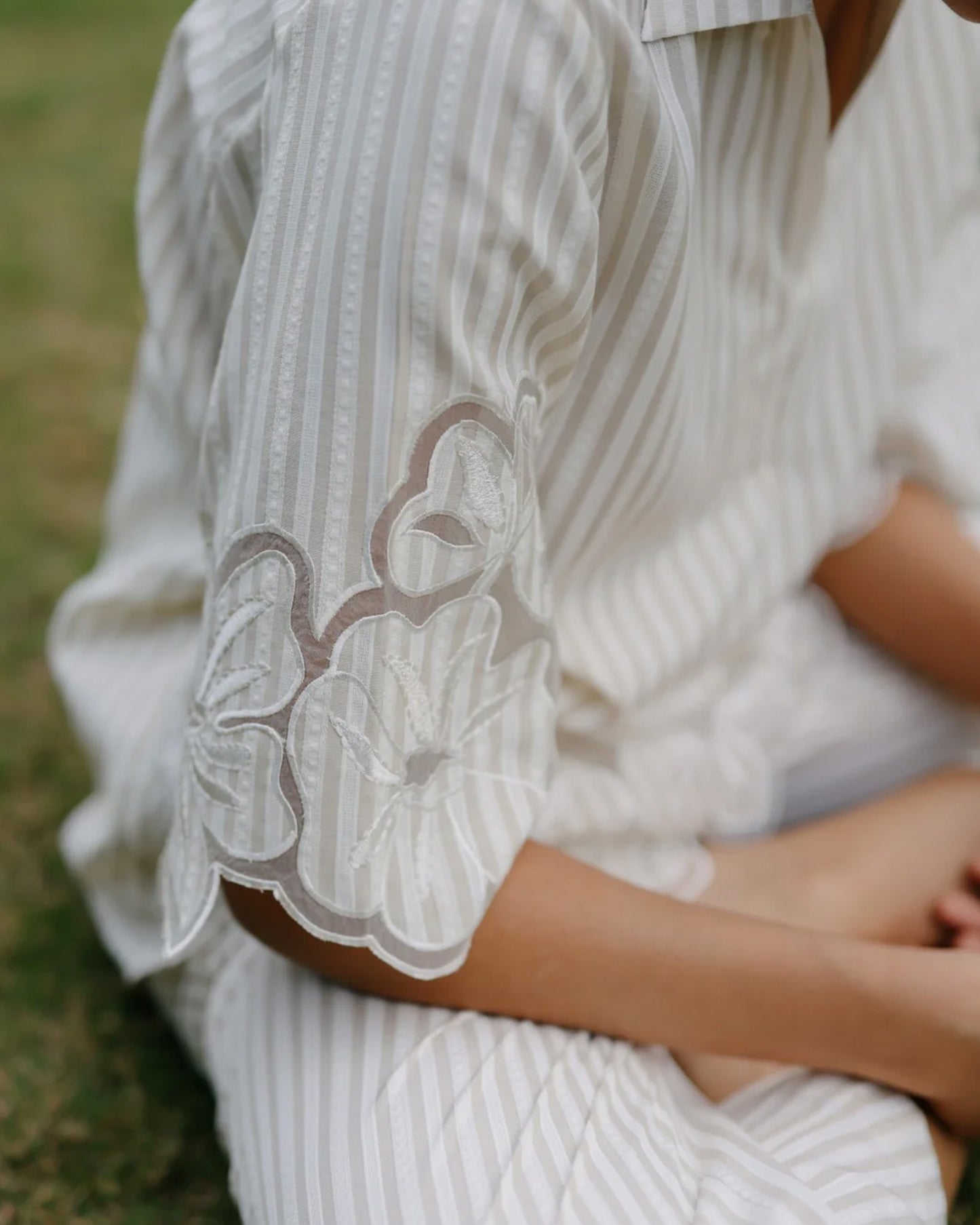 Cotton Bloom Applique Co-ord Set