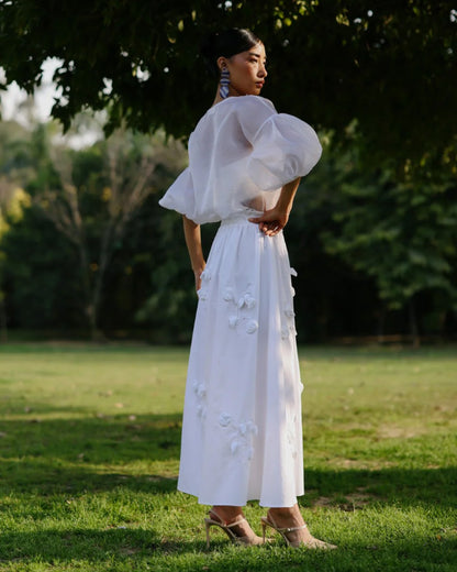Raya Top With Petal Play Skirt