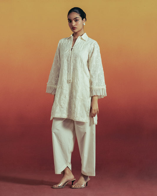 Ivory Garden Tunic Set