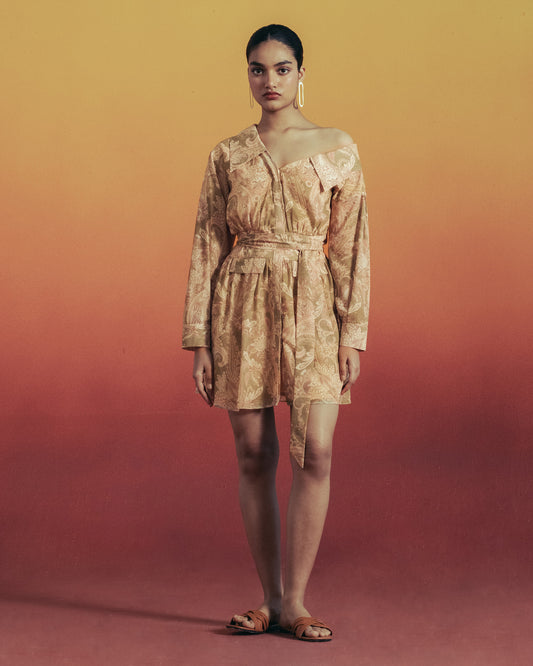 Sand Paisley Dress