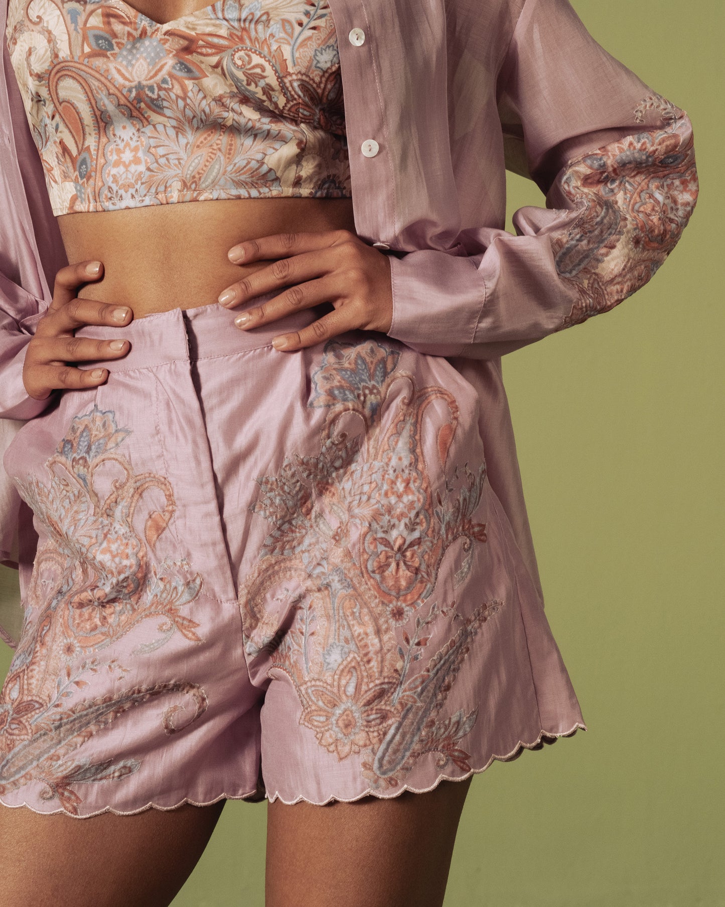 Rose Paisley Trio Set
