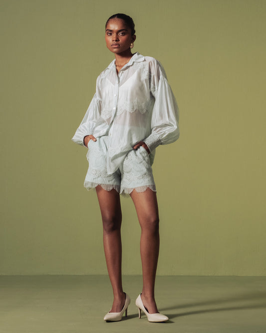 Mint Lace Lounge Set