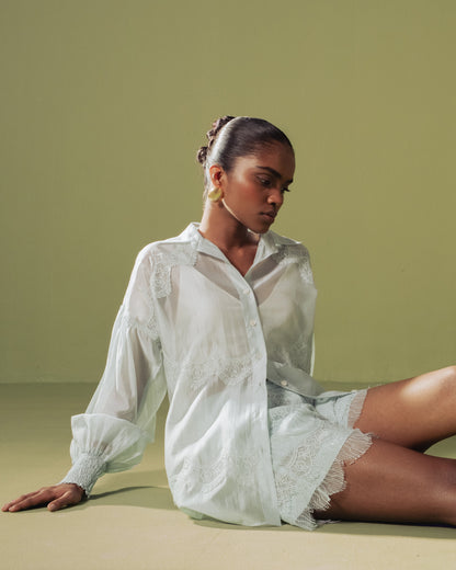 Mint Lace Lounge Set