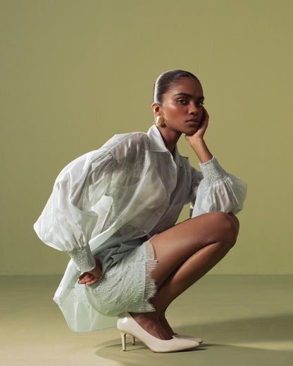 Mint Lace Lounge Set