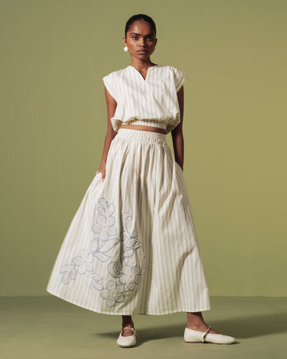 Meadow Stripe Skirt Set