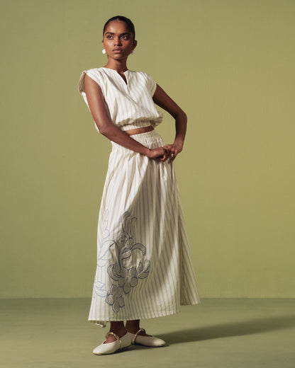 Meadow Stripe Skirt Set