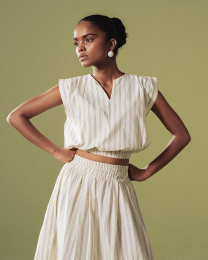 Meadow Stripe Skirt Set
