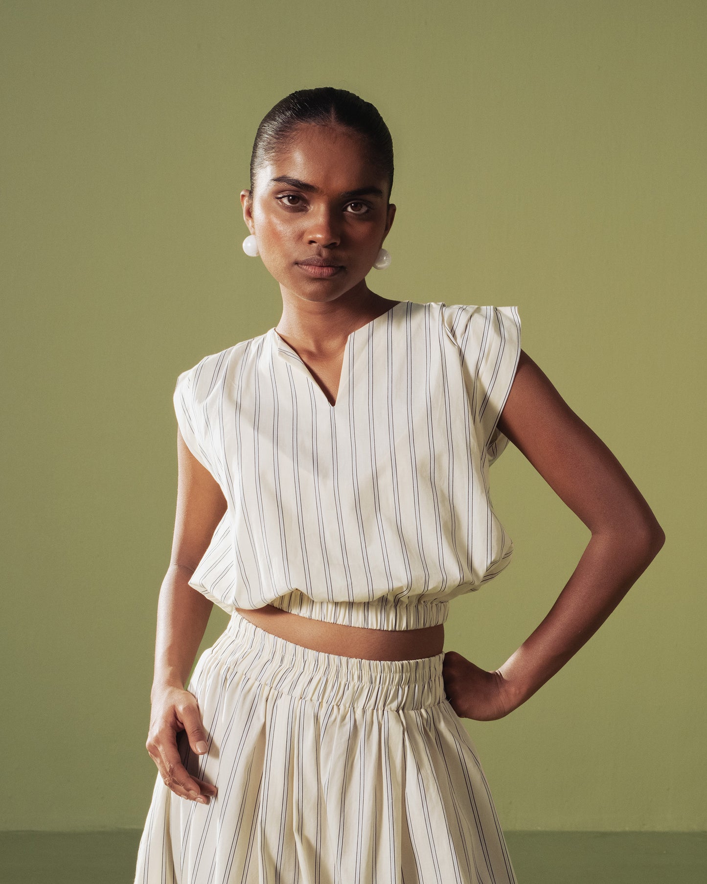 Meadow Stripe Skirt Set