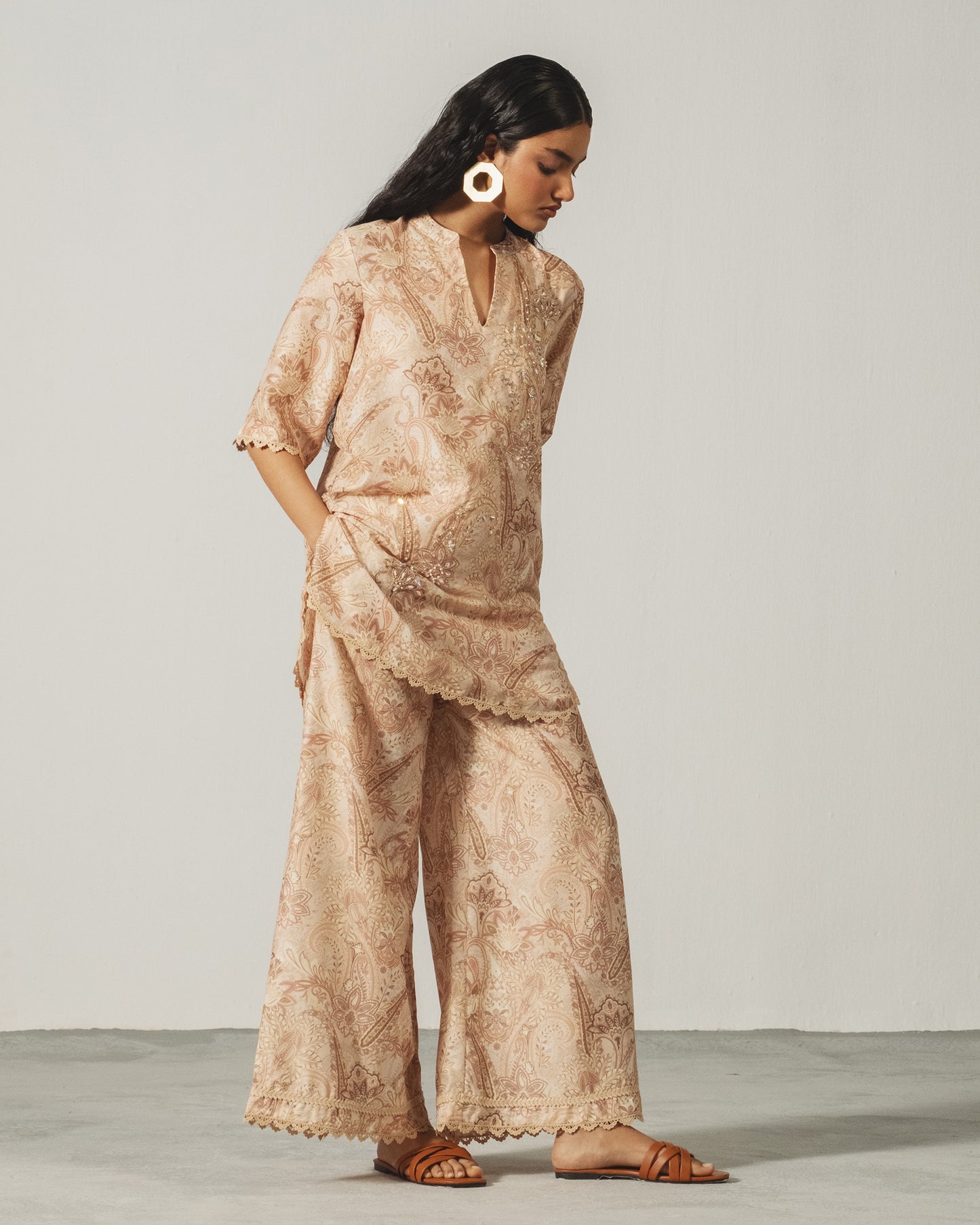 Blush Paisley Lounge Set