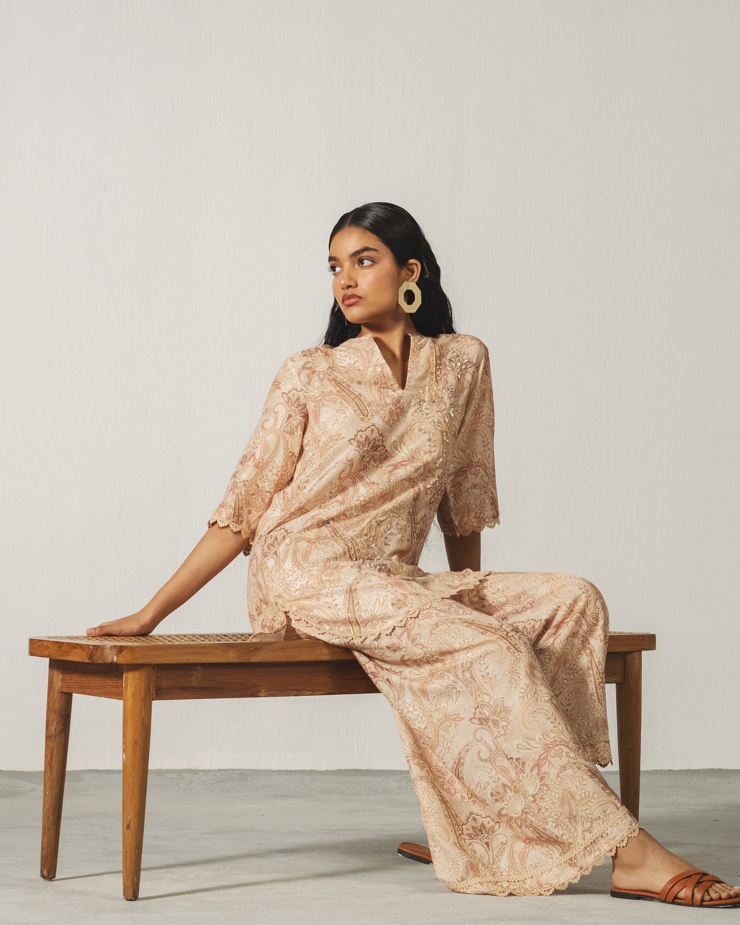 Blush Paisley Lounge Set
