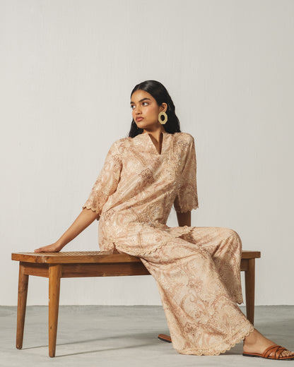 Blush Paisley Lounge Set