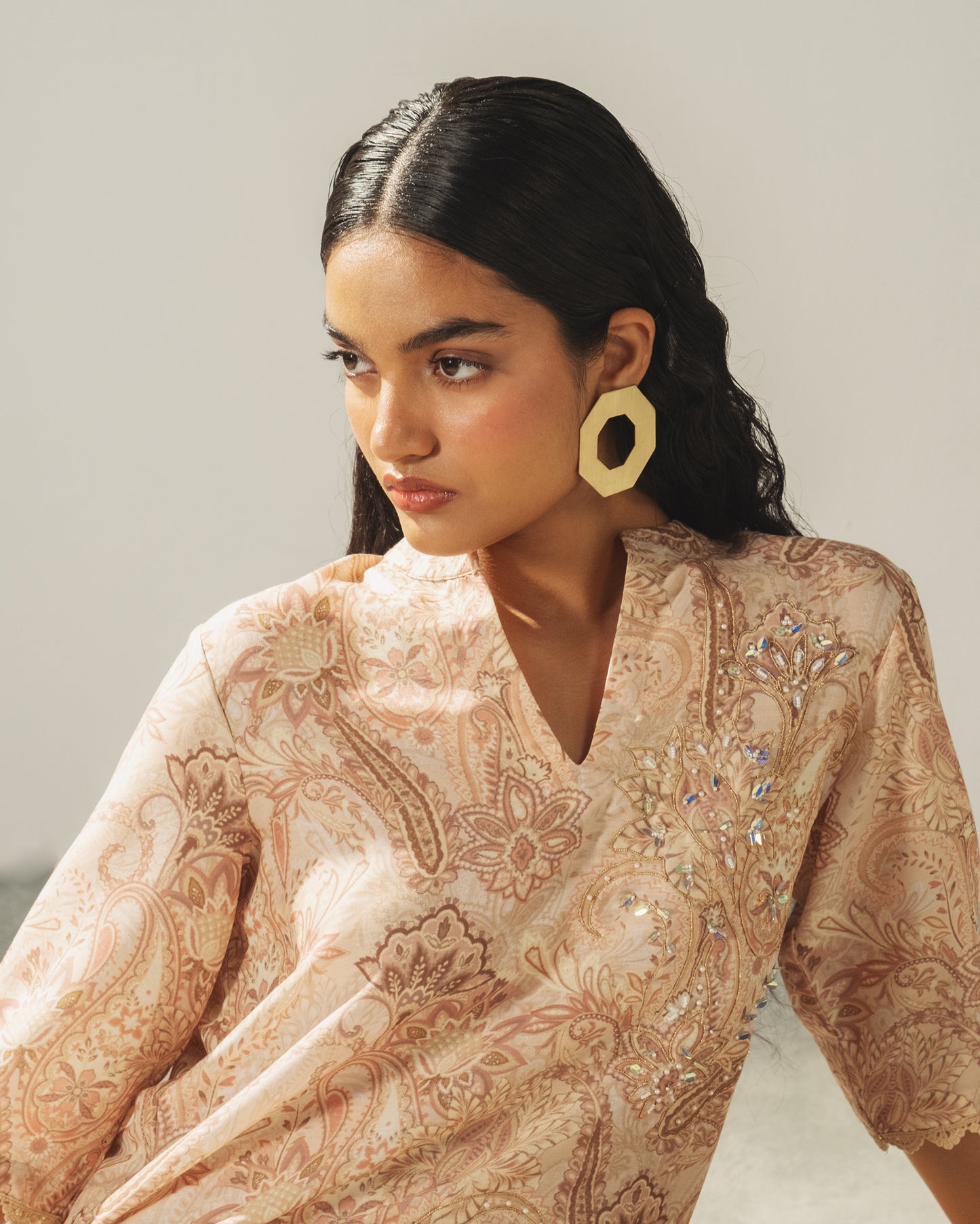 Blush Paisley Lounge Set
