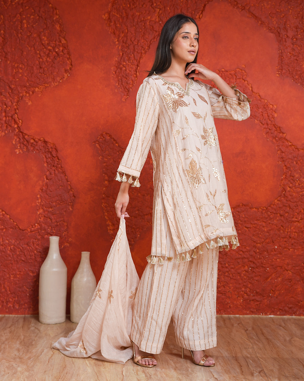 Noor Set Powder Pink