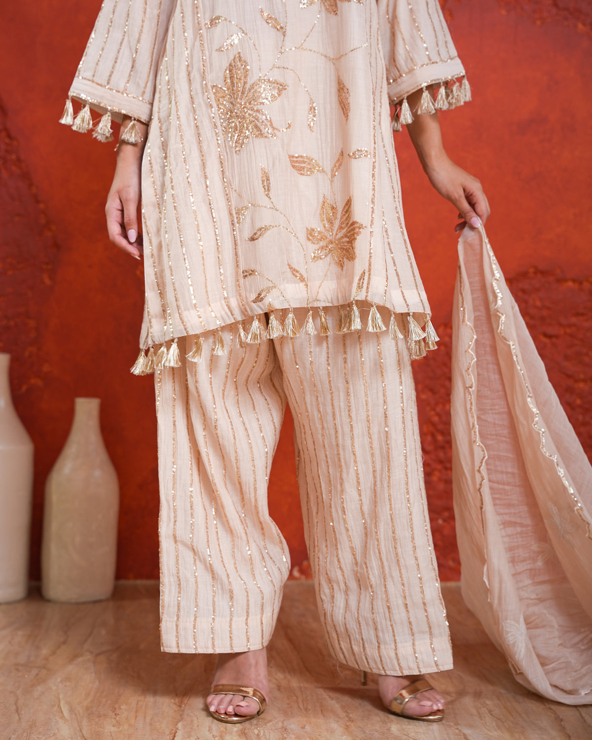Noor Set Powder Pink